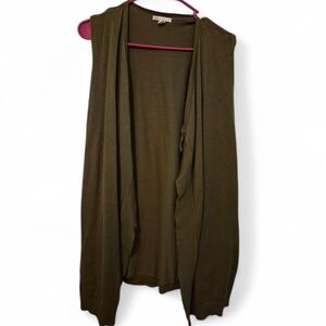 Cato Olive Open-Front Cardigan